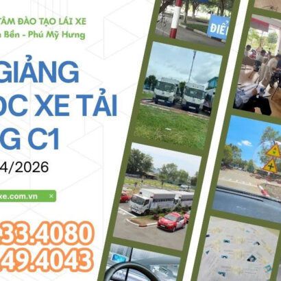 [KHAI GIẢNG THÁNG 4/2026] KHÓA ĐÀO TẠO LÁI XE TẢI HẠNG C1 – MỞ RỘNG CƠ HỘI NGHỀ NGHIỆP