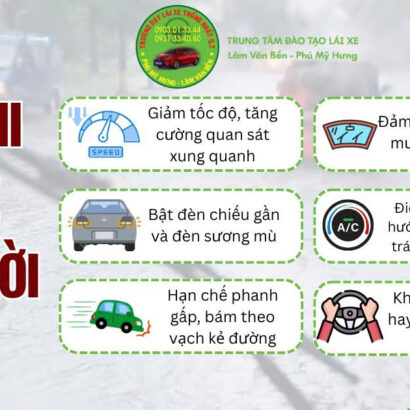 ⚠️ CẨM NANG BỎ TÚI: LÁI XE AN TOÀN TRONG MÙA MƯA BÃO