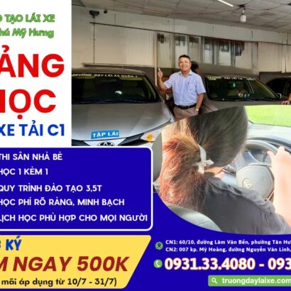 ​🚗 CHỐT LỊCH HỌC NGAY – NHẬN NGAY DEAL GIẢM 500K TRONG TAY!