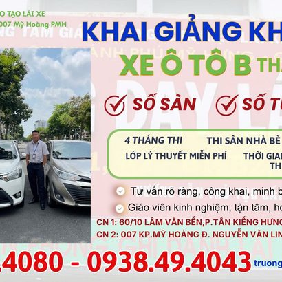 🚗 KHAI GIẢNG KHÓA HỌC LÁI XE Ô TÔ B THÁNG 9/2026 – HỌC LÀ MÊ, THÊM TỰ TIN VỮNG TAY LÁI!
