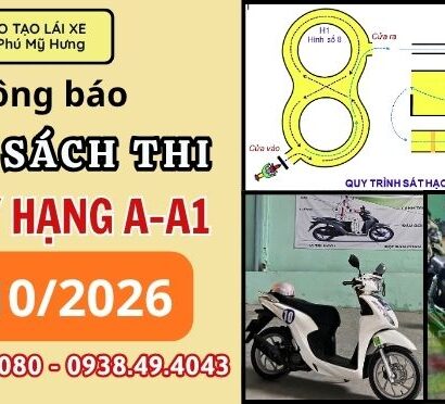 🙋 THÔNG BÁO LỊCH THI BẰNG XE MÁY 16-10-2026🙋